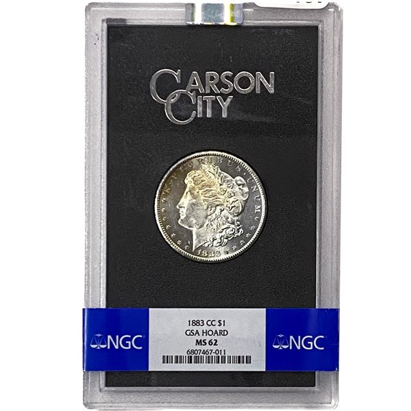 1883-CC Morgan Silver Dollar GSA MS62