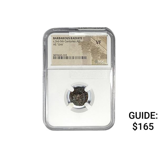 Barbarous Radiate c.3rd-5th Centuries AD AE 'Unit' NGC VF