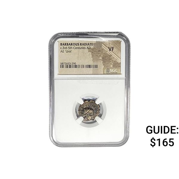 Barbarous Radiate c.3rd-5th Centuries AD AE 'Unit' NGC VF