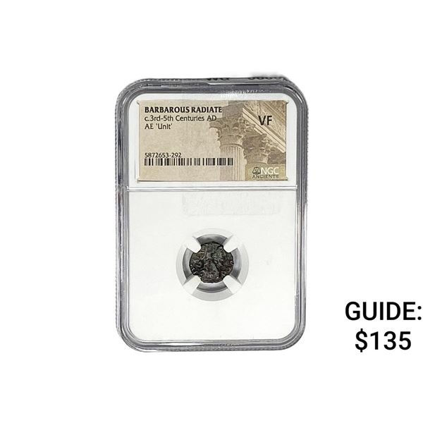Barbarous Radiate c.3rd-5th Centuries AD AE 'Unit' NGC VF