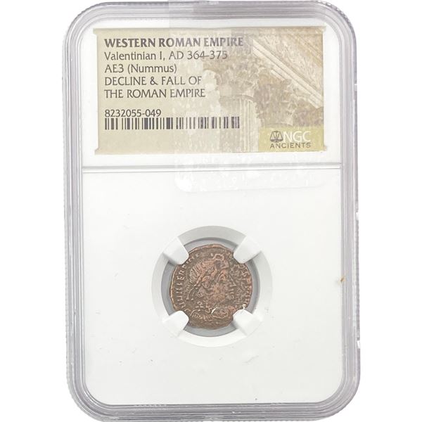 Western Roman Valentinian I, AD 364-375 AE3 NGC