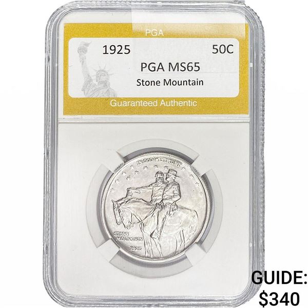 1925 Stone Mountain Half Dollar PGA MS65