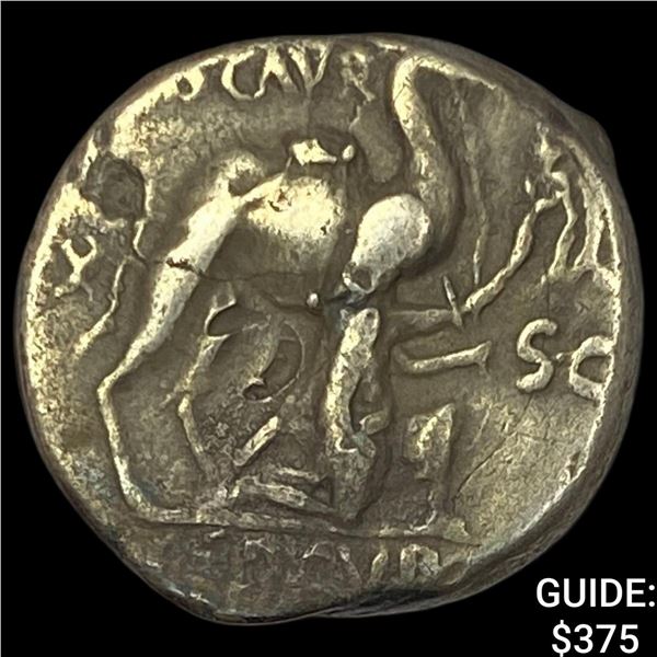 Roman Scaurus& Hypsaeus 58 BC SIlver Denarius NEARLY UNCIRCULATED