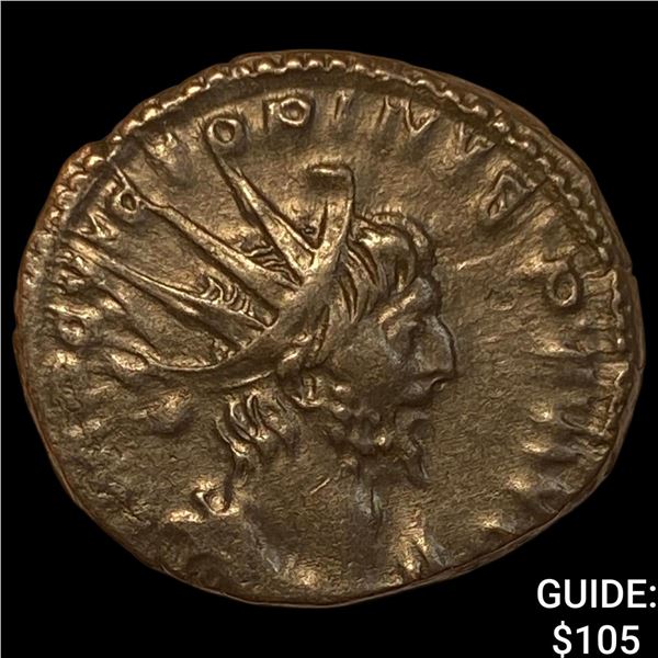 Romano-Gallic Victorinus 269-271 BI Dbl Denarius CHOICE AU