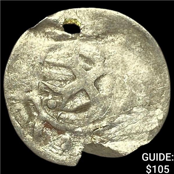 1250-1300 Germany Silver Hand Heller NEARLY UNCIRCULATED