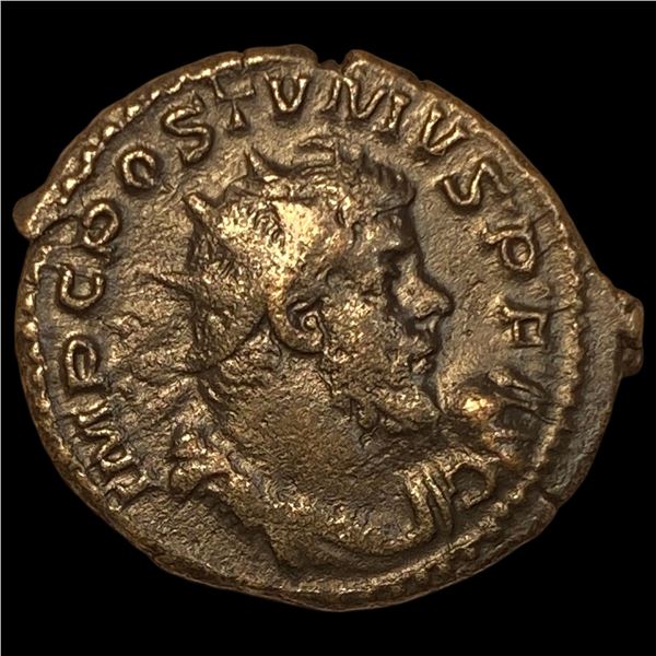 Roman Postumus 260-269 AD BI Dbl Denarius CHOICE AU