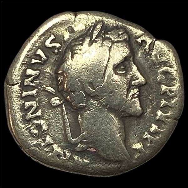 Roman Ant. Pius 138-161 AD SIlver Deanrius NEARLY UNCIRCULATED