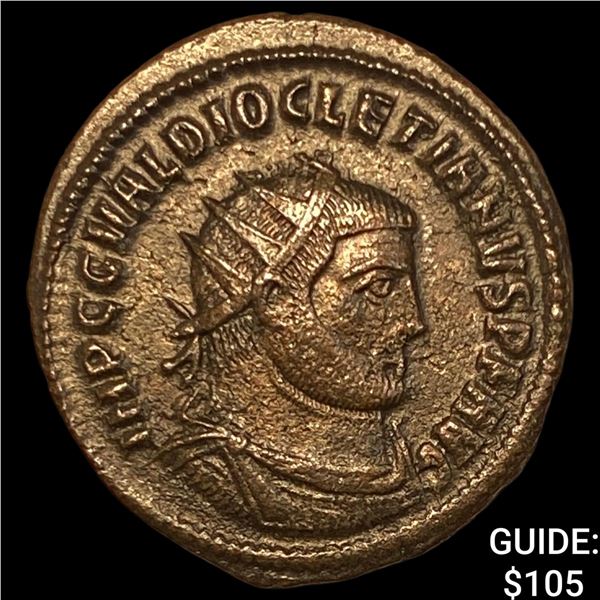 Roman Diocletian 284-305 AD BI Nummus CHOICE AU