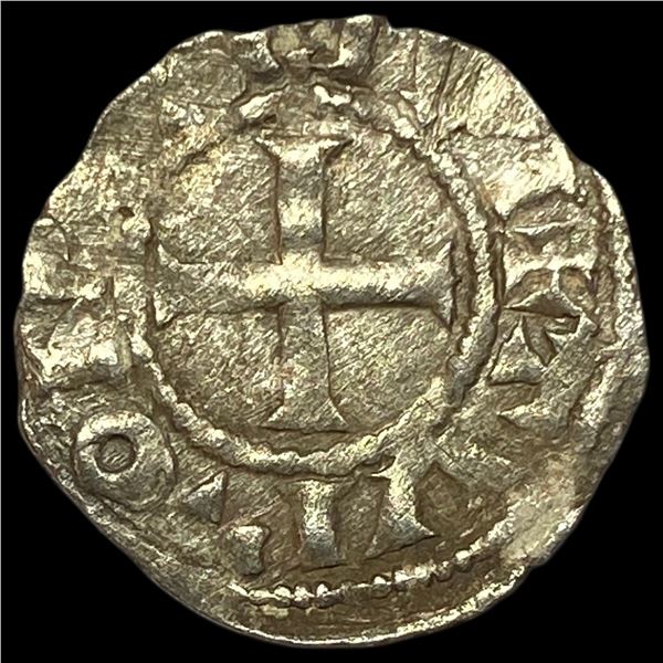 1150-1200 France Abbey of St Martin Silver Denier NEARLY UNCIRCULATED