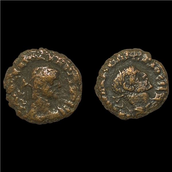 [2 Coins] Roman Egypt 235-284 AD BI Tetradrachm NEARLY UNCIRCULATED