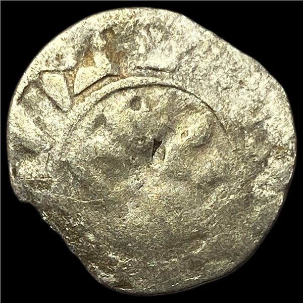 1100s Crusades France Anjou Silver Denier NEARLY UNCIRCULATED