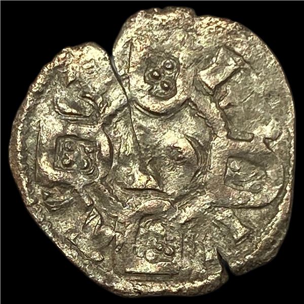 1248-1279 Portugal Alfonso III Silver Dinero NEARLY UNCIRCULATED