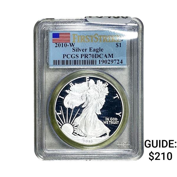 2010-W Silver Eagle PCGS PR70 DCAM