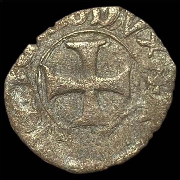 14th-15th Cent Venetian Republic Silver Tornesello NEARLY UNCIRCULATED