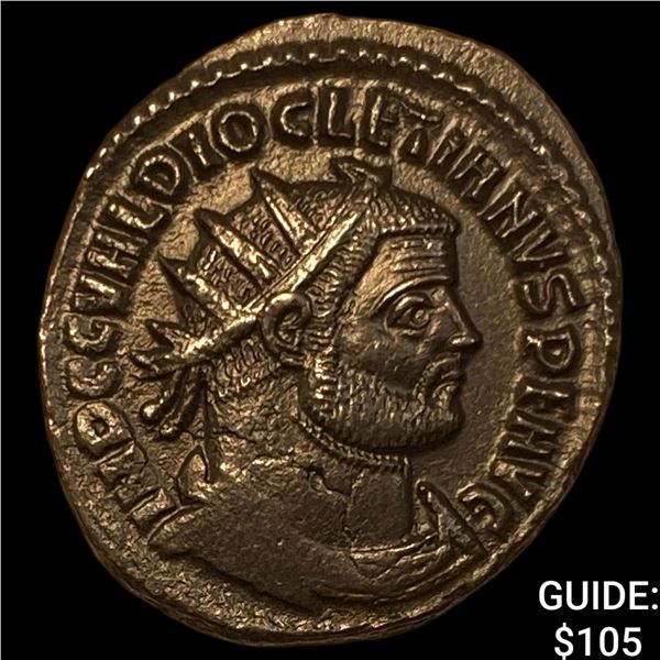 Roman Diocletian 284-305 AD BI Nummus CHOICE AU
