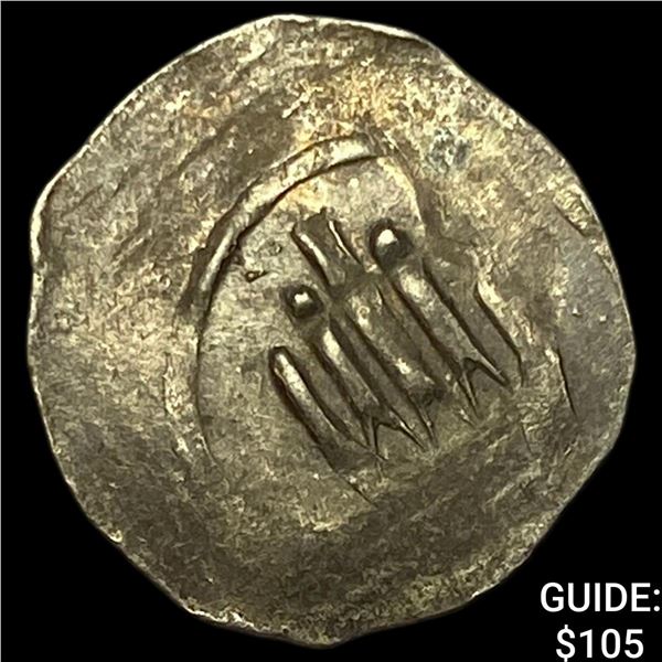 1250-1300 Germany Silver Hand Heller NEARLY UNCIRCULATED