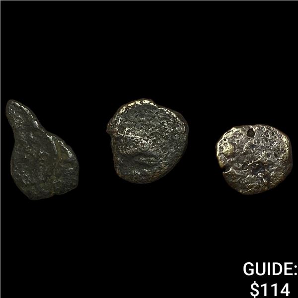 [3 Coins]Luke 21: 1-4 103-76 BC Widow's Mite NEARLY UNCIRCULATED