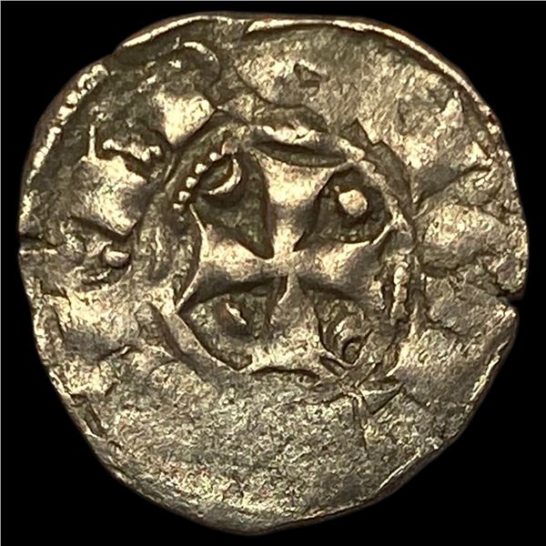 1261-1325 Portugal Crusades Dinis I SIlver Dinero NEARLY UNCIRCULATED