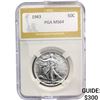 Image 1 : 1943 Walking Liberty Half Dollar PGA MS64