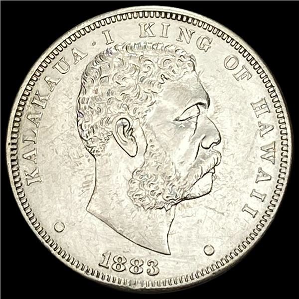 1883 Silver 1 Dollar Hawaii Kalakaua I CLOSELY UNCIRCULATED