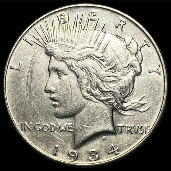 1934 Peace Silver Dollar CLOSELY UNCIRCULATED