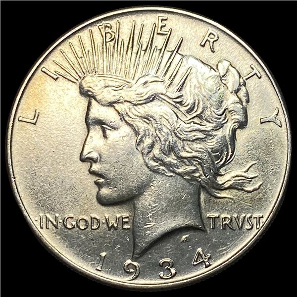 1934 Silver Peace Dollar CLOSELY UNCIRCULATED