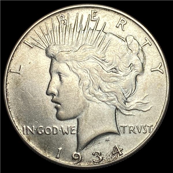 1934 Silver Peace Dollar CLOSELY UNCIRCULATED