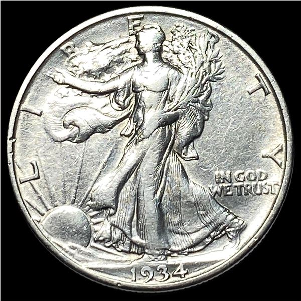 1934-D Silver Half Dollar Walking Liberty CHOICE AU