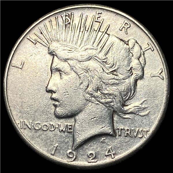 1924-S Silver Peace Dollar NEARLY UNCIRCULATED