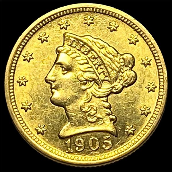 1905 Liberty Head Gold $2.50 Quarter Eagle CLOSELY UNCIRCULATED