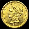 Image 1 : 1905 Liberty Head Gold $2.50 Quarter Eagle CLOSELY UNCIRCULATED