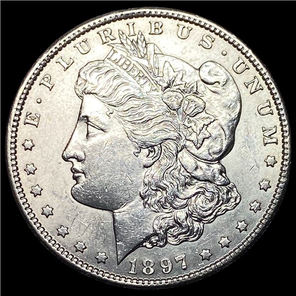 1897-S Silver Morgan Dollar CHOICE AU