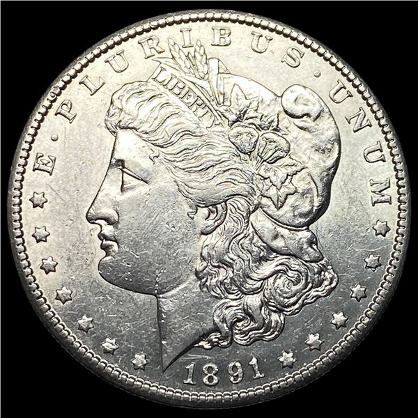 1891-S Silver Morgan Dollar CHOICE AU