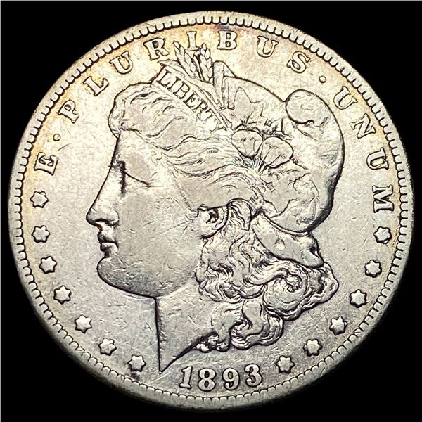 1893-CC Silver Morgan Dollar NEARLY UNCIRCULATED