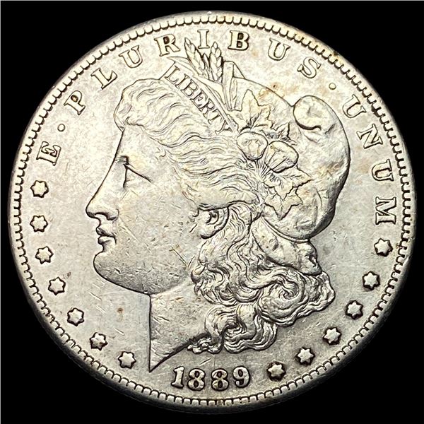 1889 Silver Morgan Dollar NEARLY UNCIRCULATED