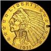 Image 1 : 1911 $2.5 Indian Gold Quarter Eagle HIGH GRADE