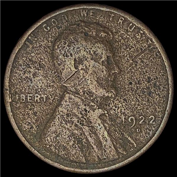 1922-D Lincoln Wheat Cent LIGHTLY CIRCULATED