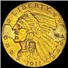 Image 1 : 1911 Indian Head Gold $2.50 Quarter Eagle HIGH GRADE