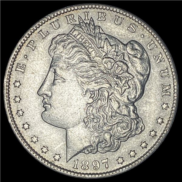 1897-S Silver Morgan Dollar CHOICE AU