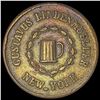 Image 2 : 1863 Gustavus Lindenmueller Civil War Token CLOSELY UNCIRCULATED