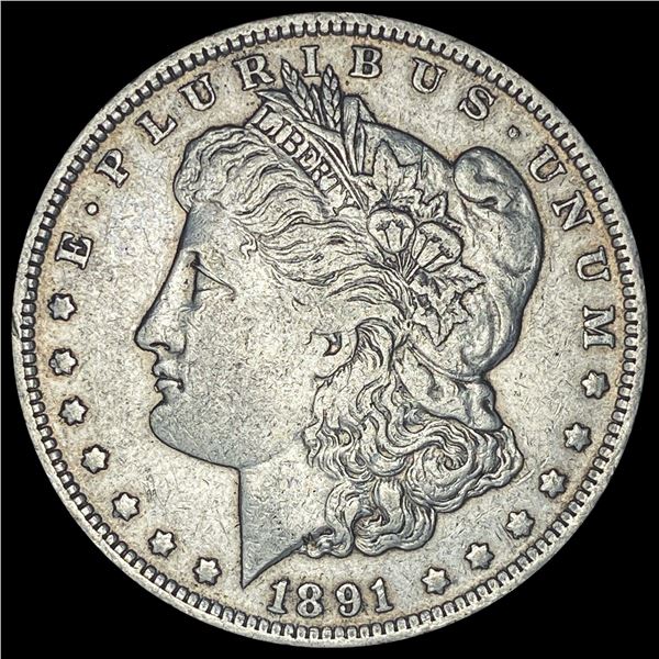 1891-O Silver Morgan Dollar NEARLY UNCIRCULATED