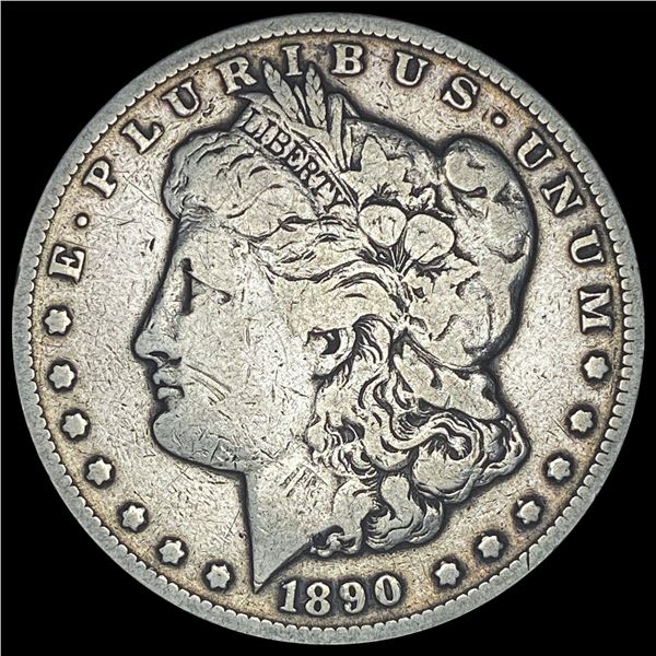 1890-CC Silver Morgan Dollar LIGHTLY CIRCULATED