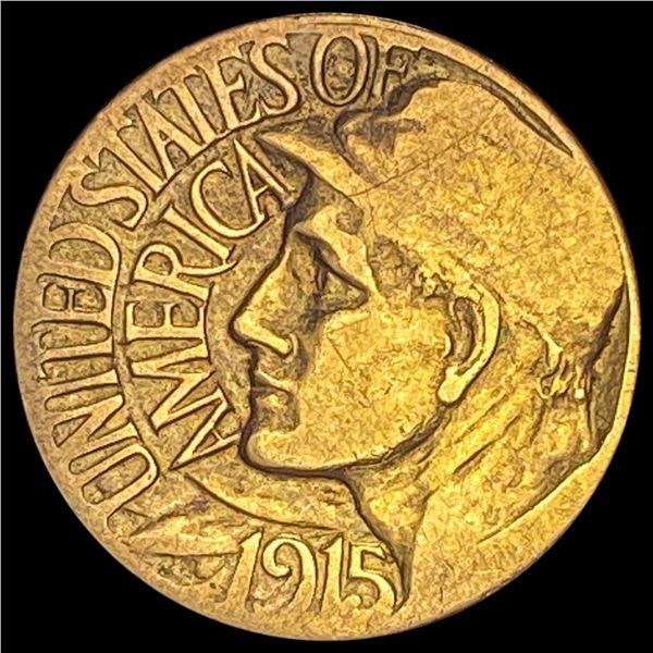 1915-S Gold $1 Panama-Pacific Exposition LIGHTLY CIRCULATED