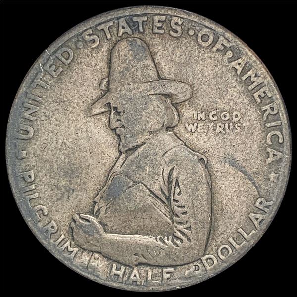 1920 Silver Pilgrim Tercentenary Half Dollar NICELY CIRCULATED