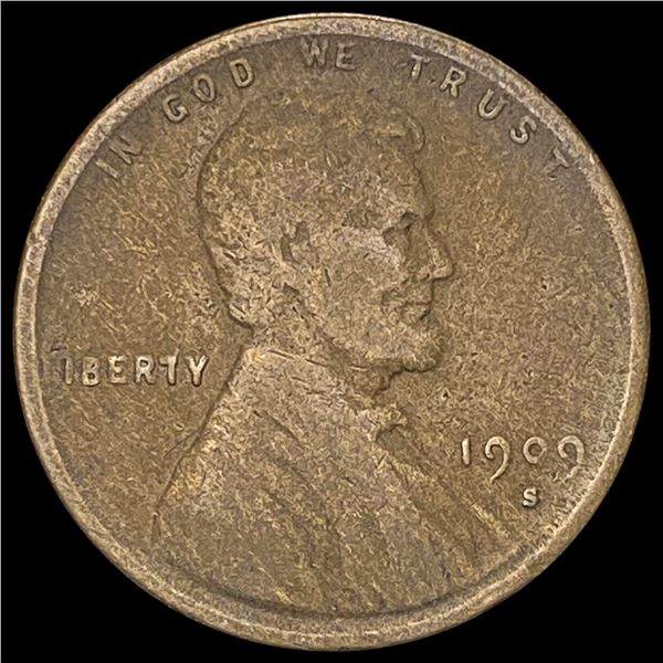 1909-S Lincoln Wheat Cent NICELY CIRCULATED