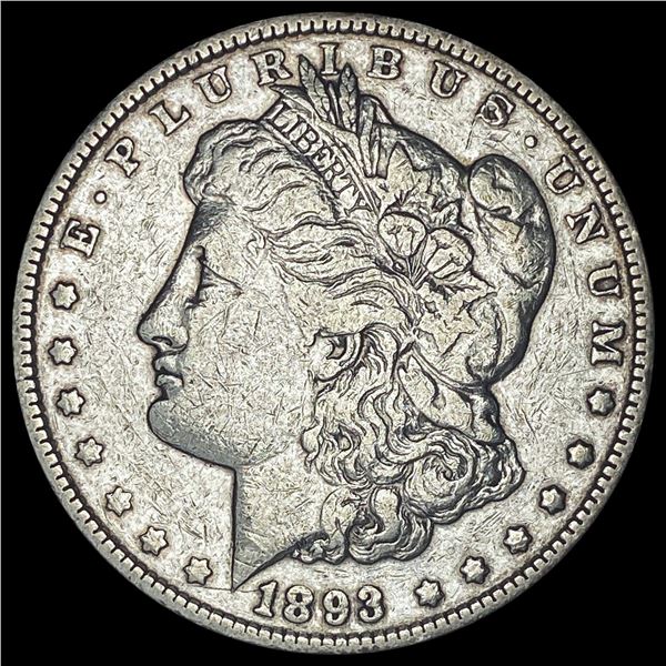 1893 Morgan Silver Dollar LIGHTLY CIRCULATED