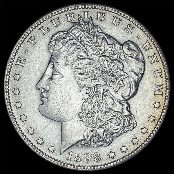 1888-S Silver Morgan Dollar CHOICE AU
