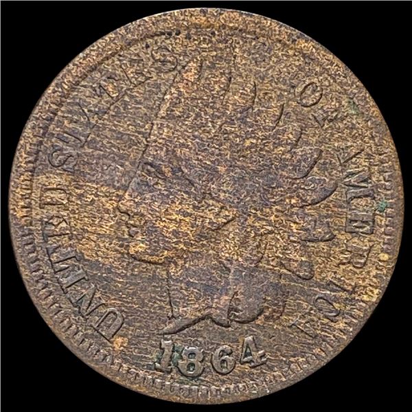 1864 Bronze Indian Head Cent NICELY CIRCULATED