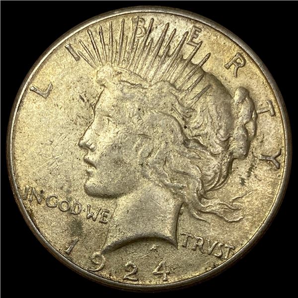 1924-S Silver Peace Dollar CLOSELY UNCIRCULATED