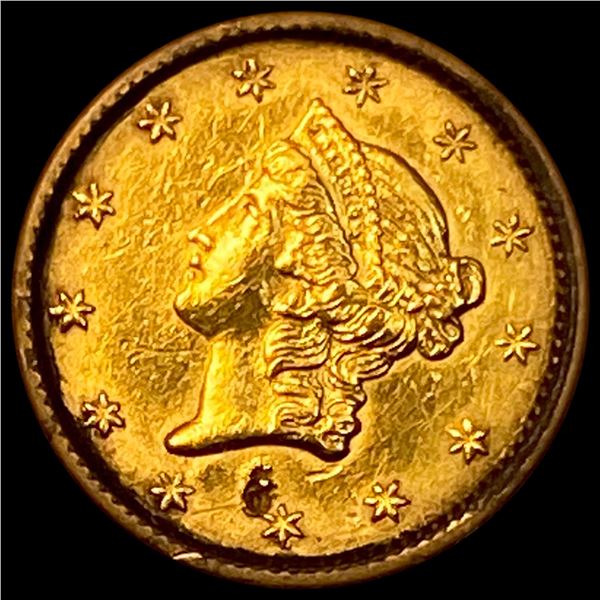 1853 $1 Gold Dollar Type 1 HIGH GRADE